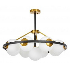 Люстра на штанге lumina deco donzano ldp 8034-9 bk-wt